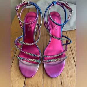 Nine West Blitz Strappy rhinestone sandal